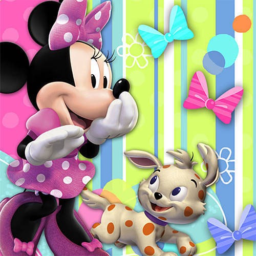 Sweet and vibrant Minnie Mouse party napkins now available at Singapore No 1 Party shop.
