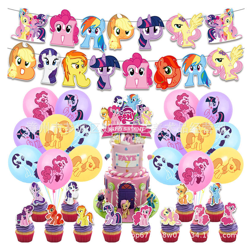 My Little Pony Birthday Party Kit with Balloons| Party Supplies Singapore