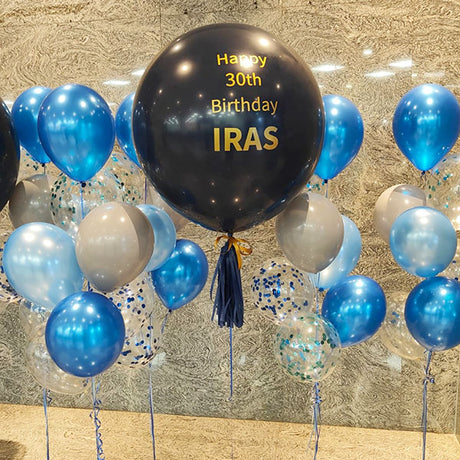 Customised 36" Latex Balloon with Ribbons