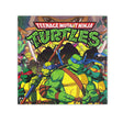Ninja Turtles party napkins featuring Raphael, Leonardo, Michelangelo and Donutello.