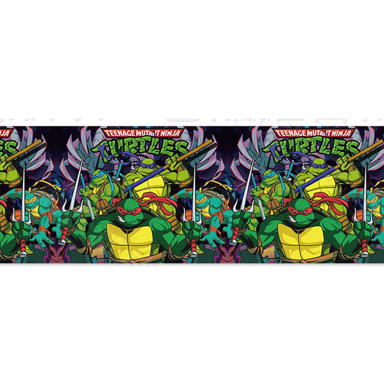 TMNT party table cover for your cake cutting session to be filled with bright colours.