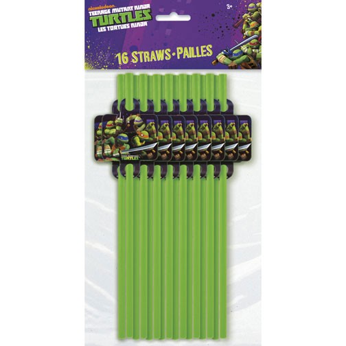 Load image into Gallery viewer, Drinking Straws in ninja turtle theme is one of the most interesting things you can find in Singapore preffered party shop.
