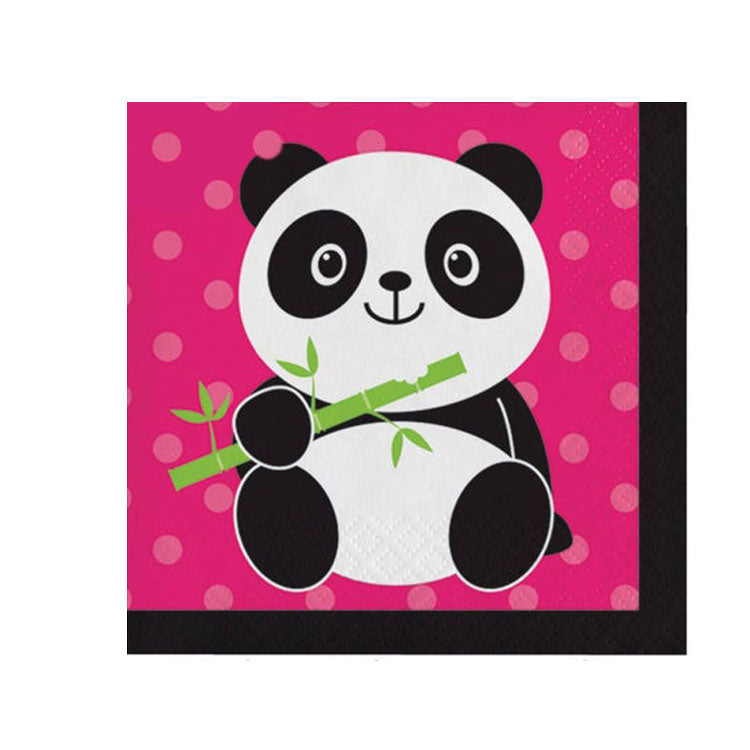 Panda-Monium Party Napkins - Panda Birthday Party, Baby Shower