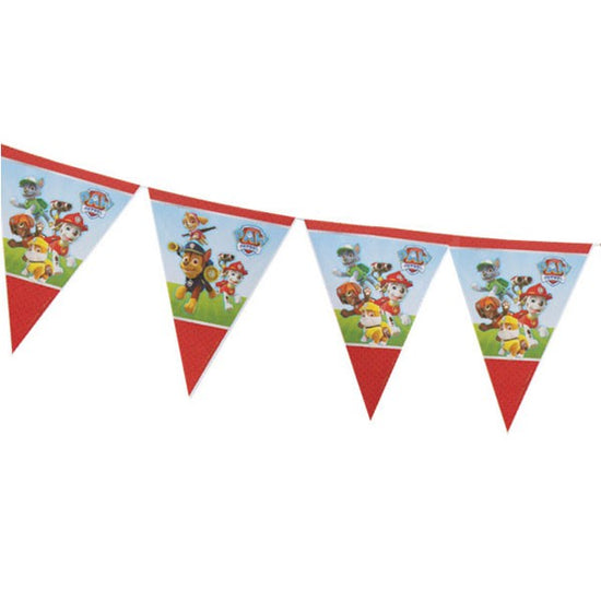 Load image into Gallery viewer, Paw Patrol Flag Banner for the lovely birthday party decor.
