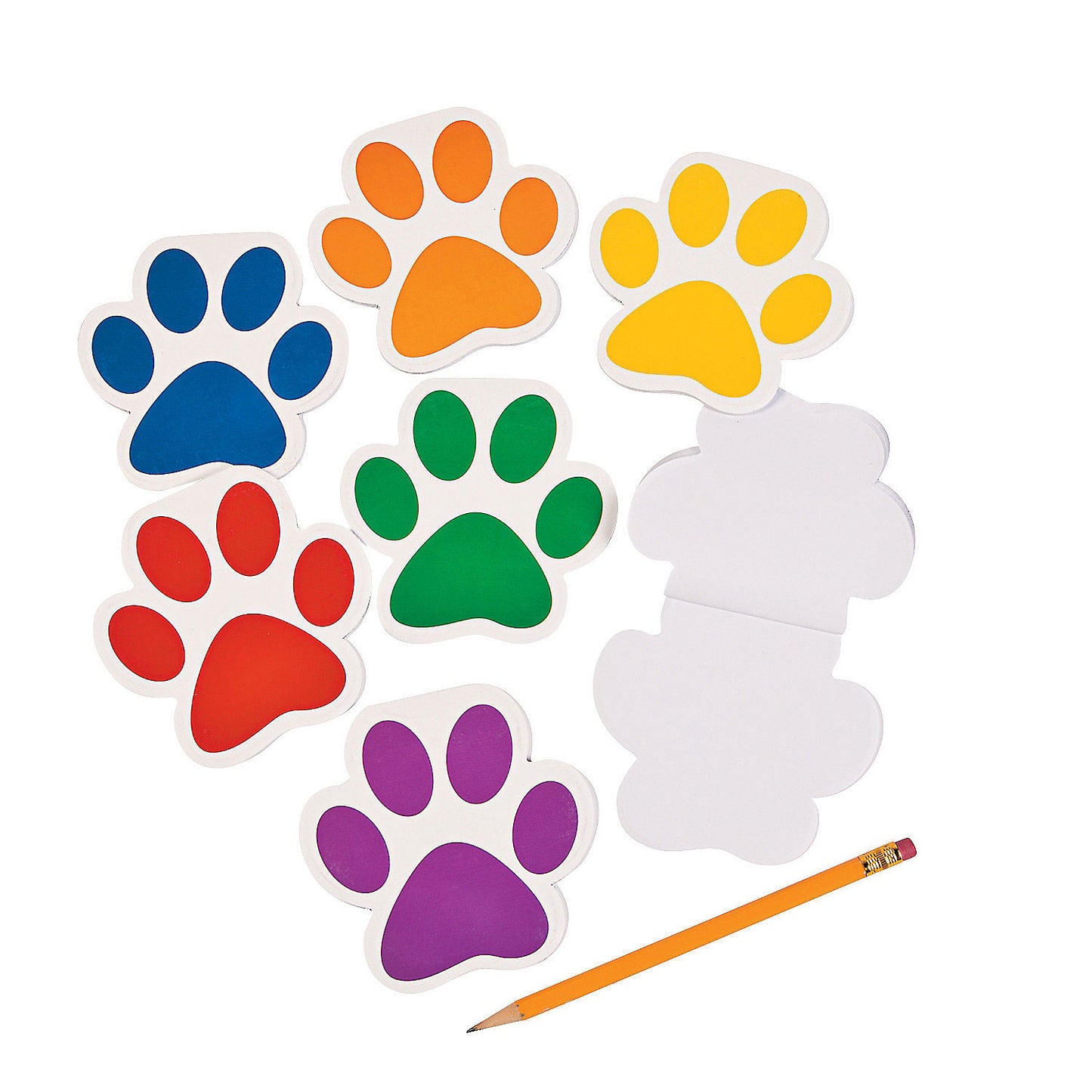 Load image into Gallery viewer, Make every note-taking experience paw-some with our Paw Print Note Pad! This cute and lovely note pad features a playful paw print design that&amp;#39;s perfect for animal lovers of all ages.
