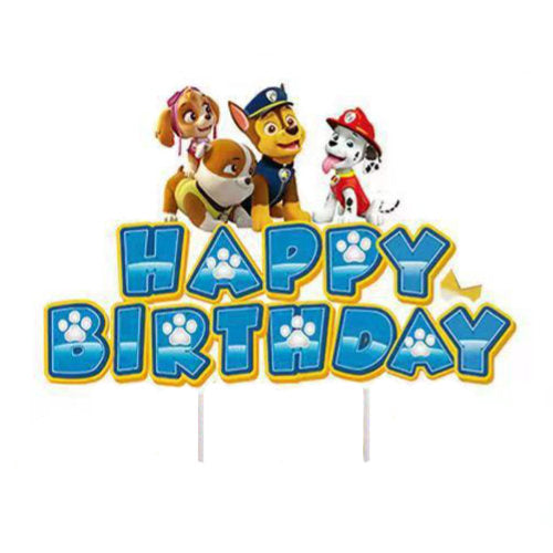 Paw Patrol Cake Topper for decorating your birthday cake.