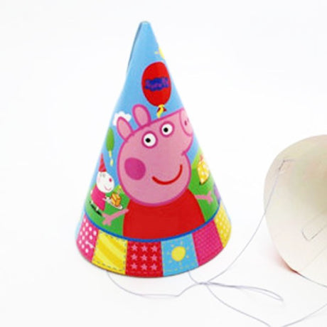 Peppa Pig party cone hats always add sparks to any celebration atmosphere.