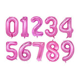 Pink number balloon to set up for a celebration great for photo shoot. Use it for 21st birthday, sweet 16 or aniiversary.