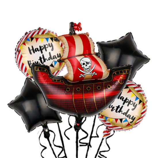 Load image into Gallery viewer, Pirate Ship Balloon Bouquet!
