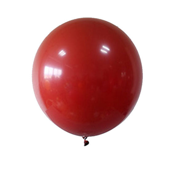 36 inch jumbo sized balloon in Pomegranate Red to set up for your elegant red themed garland or party backdrop.