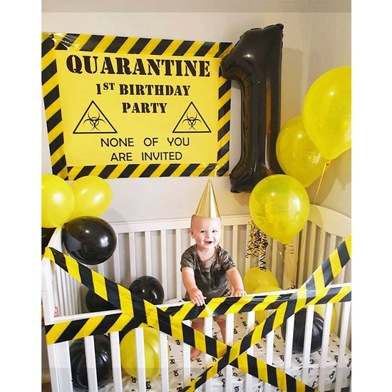 Load image into Gallery viewer, Little Boy did a quarantine 1st birthday on zoom.
