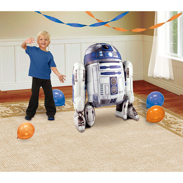 Load image into Gallery viewer, Star Wars R2D2 Air Walker Jumbo Sized Balloon
