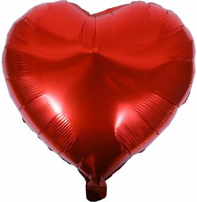 Red Heart Shaped Helium Balloon.