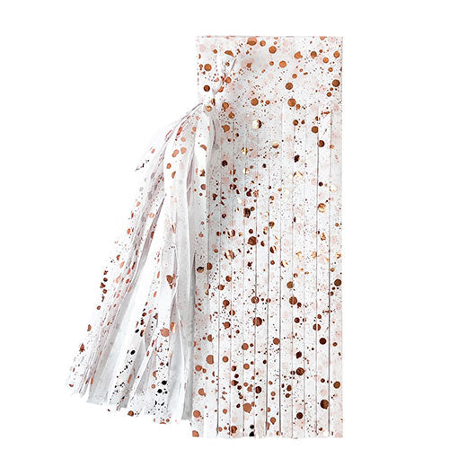 Rose Gold Confetti Party Paper Tassels