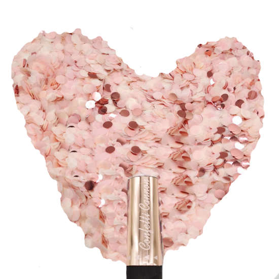 Load image into Gallery viewer, Confetti Popper with Rose Gold &amp;amp; Pink Mix confettis.
