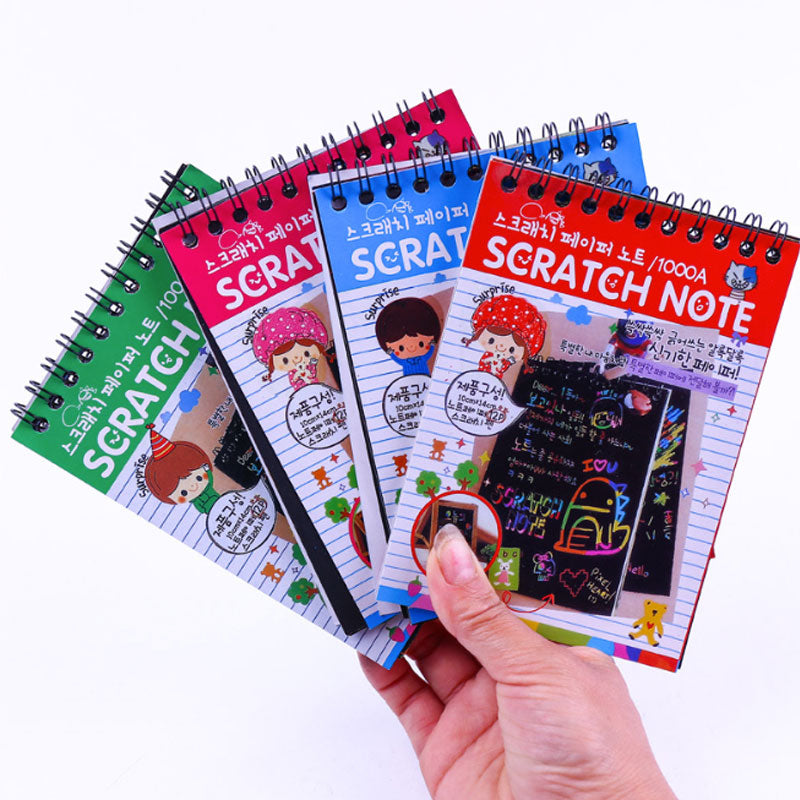 Scratch Pad Notes Scratch Notepad Art Kit | Party Favor, Baby 100 days, Birthday – Kidz ...