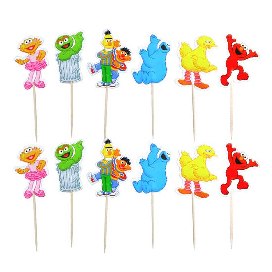 Sesame Street Cupcake Picks for making cupcakes look for delicious than ever.