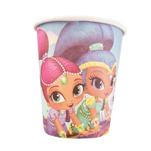 Shimmer & Shine paper party cups for a great birthday party and celebration.