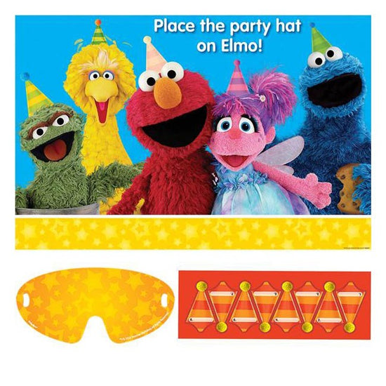 Nice Sesame Street Party Poster for the pin the tail party game for Charle's Birthday.
