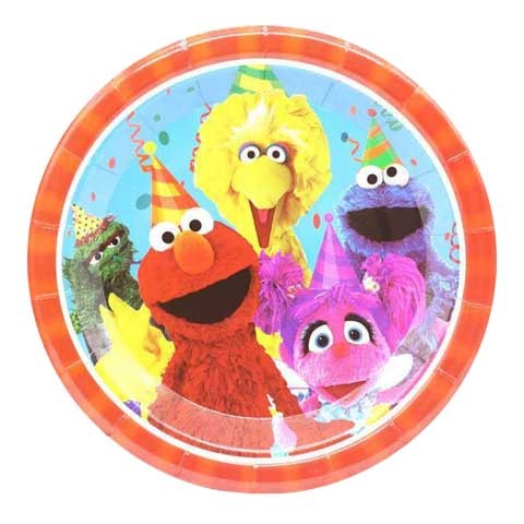 Sesame Street party plates for the true Elmo fan.
