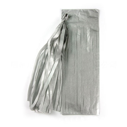 Silver Paper Tassels