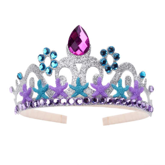Silver glitter princess tiara.