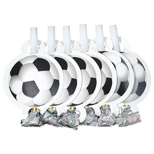 Soccer Party Blowouts. 6pcs in a pack. Can be used as a party bag filling for your soccer themed party.