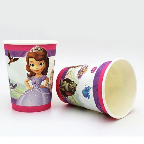 Load image into Gallery viewer, Princess Sofia the First party cups for you to have your most delicious drinks the royal way.
