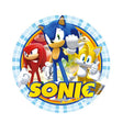 Sonic the Hedgehog party paper plate to serve the luncheon or desserts and cakes.