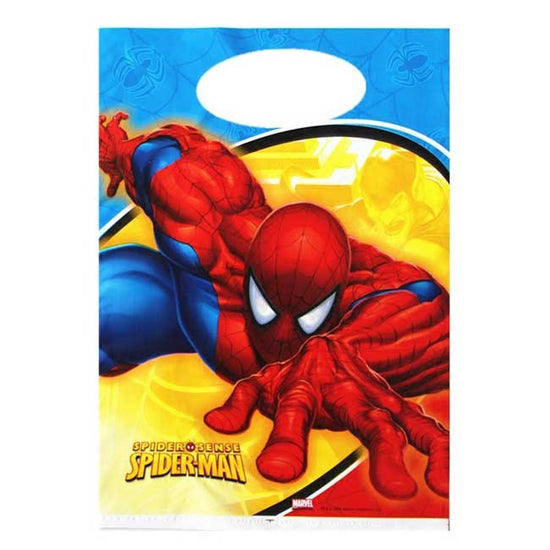 Cool Spiderman Treat Bags for your Superhero  birthday door gift.