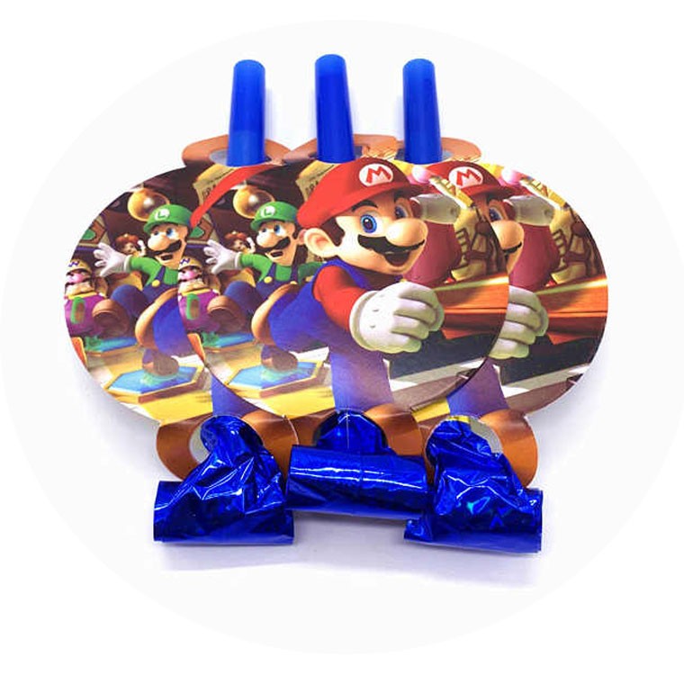 Super Mario party blowouts for the little guest for a great time of celebration.