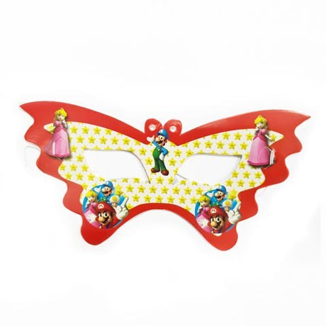 Super Mario eye masks for the kids to dress up for the birthday celebration.