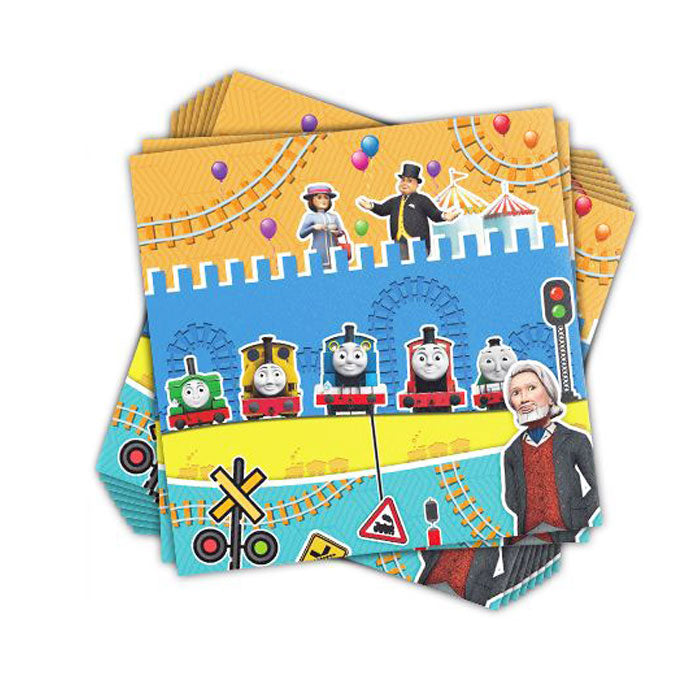 Thomas the Tank party napkins available at affordable price for your child's special party celebration.