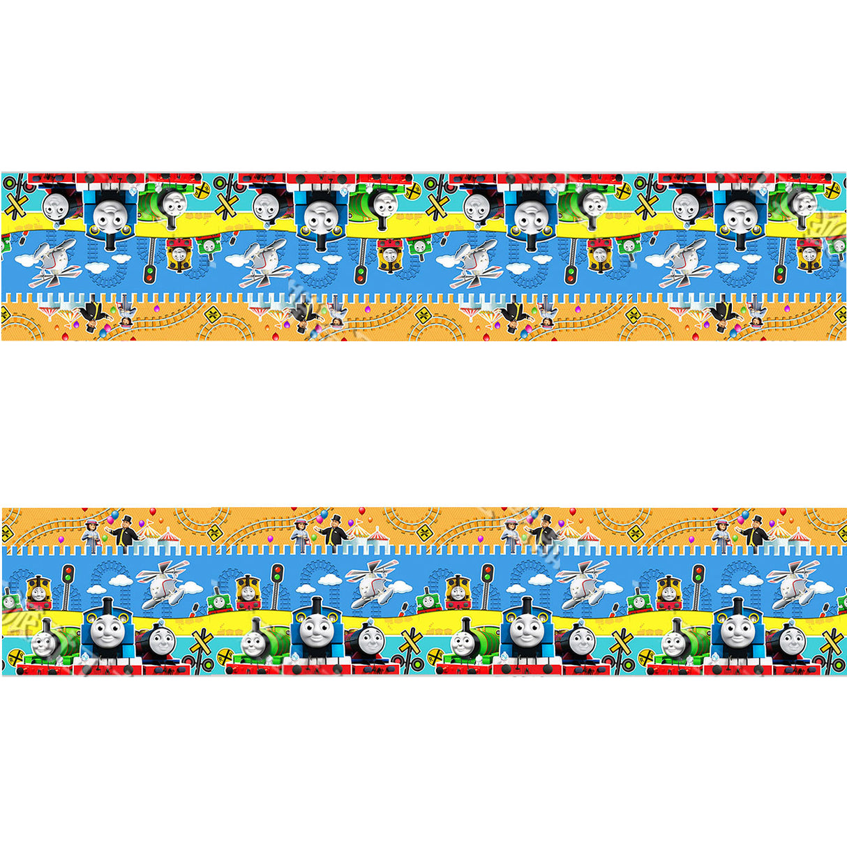  Thomas the Tank table cover for your cake cutting table.