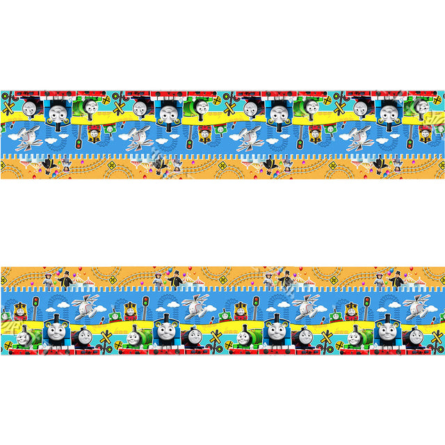  Thomas the Tank table cover for your cake cutting table.