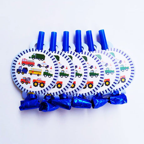 Transportation Vehicle themed party blowout favours. 