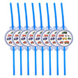Transportation Vehicles Straws 10pc