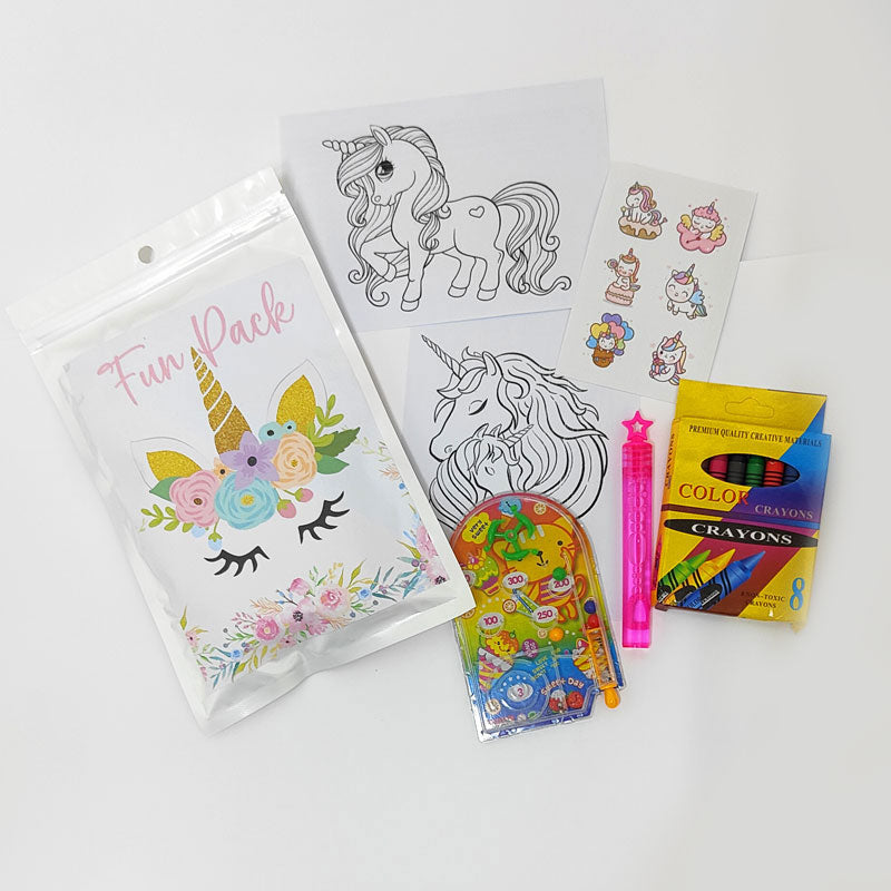 Magical Unicorn fun packs are filled with so much games, fun and activiities.