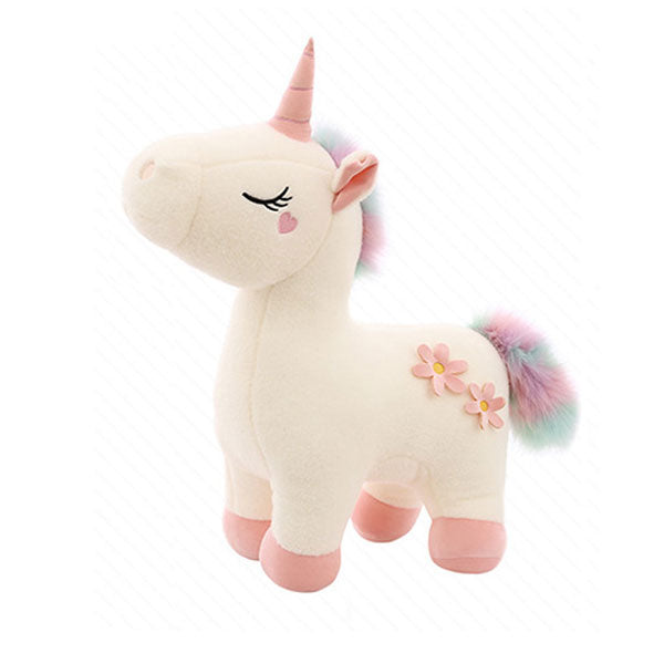 Ivory furred unicorn for the birthday sweetheart.