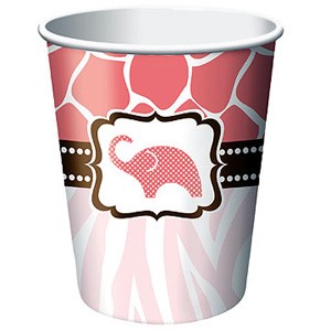 Filled with animals for your Wild Safari Girl Party!  9-ounce hot/cold cups are sold in quantities of 8 per pack.